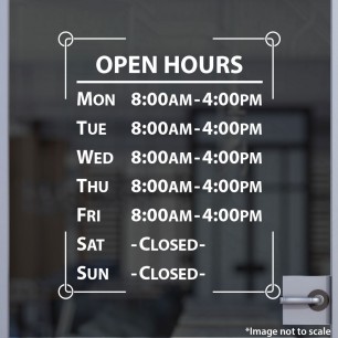 Open Hours Style 31